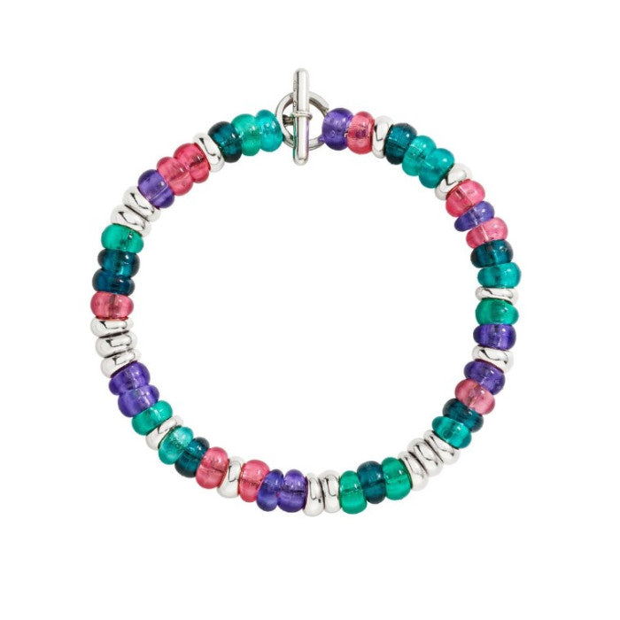 Dodo Bracciale Rondelle Argento 925 e Plastica Riciclata