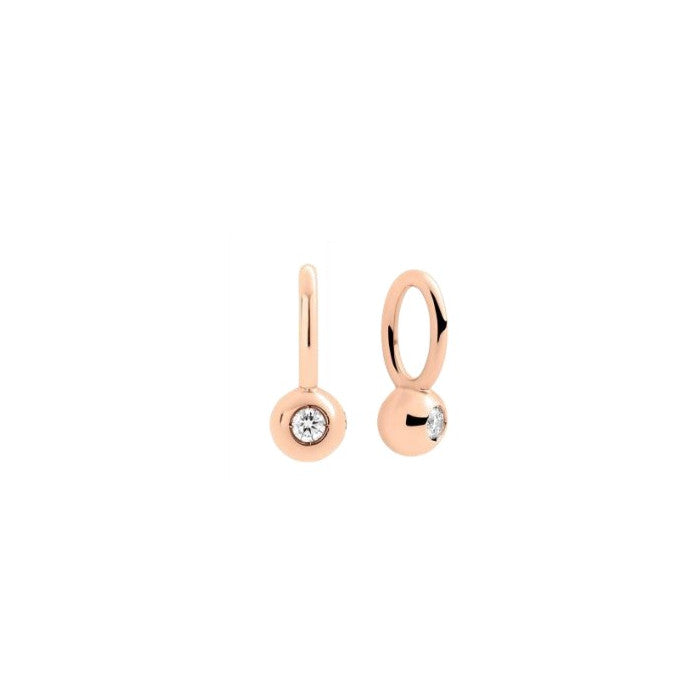 Dodo Charm Bubbles Rose Gold and White Diamond