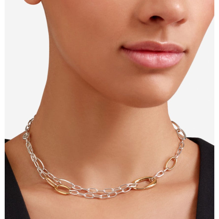 Dodo Collana Essentials Argento & Argento Dorato