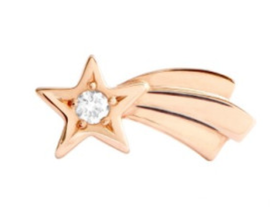 Dodo Orecchino Stud Sinistro Stella Cometa Oro rosa & diamante