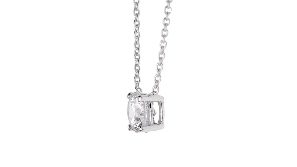Freelight Girocollo Punto Luce in Oro Bianco e Diamante ct 0,50 E VVS21