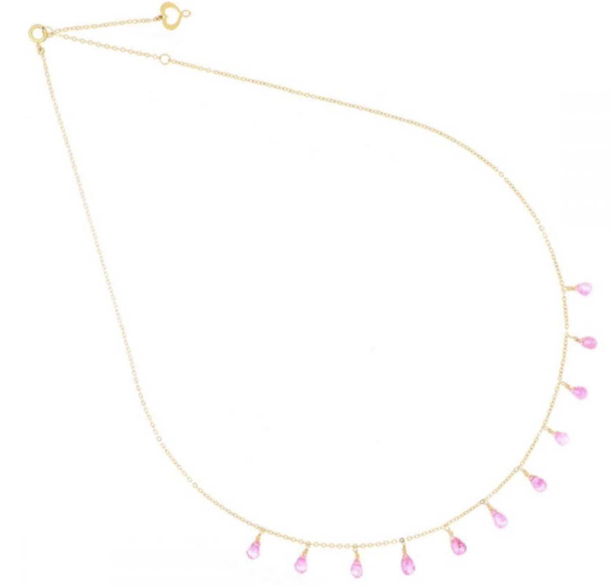 Maman et Sophie Girocollo Oro Giallo 18kt Zaffiri Rosa GCDRP11ZR