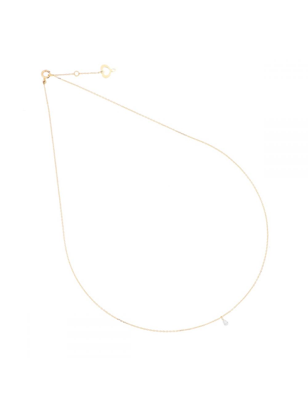 Maman et Sophie Girocollo Oro Giallo 18kt Diamante Nudo Goccia ct 0.15 GCNUDG15