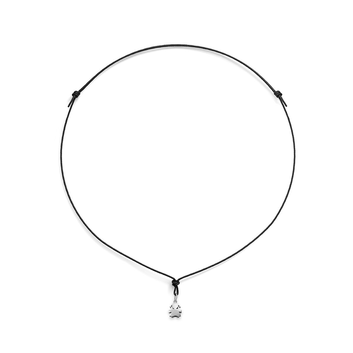 Le Bebè Ciondolo I Tesorini Mini Bimba Oro Bianco LBB941