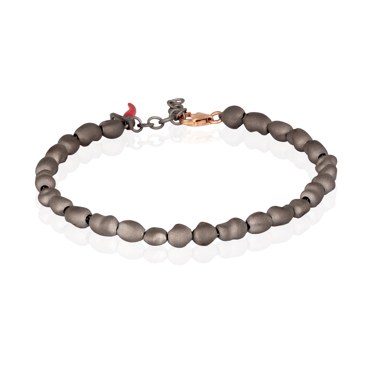 Mano Jewels Bracciale in Titanio e oro rosa 9kt