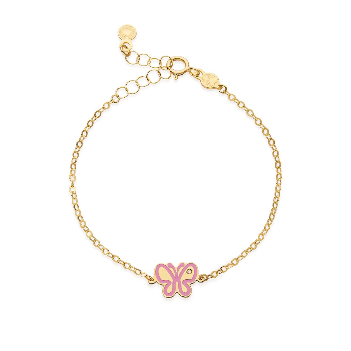 LeBebè TOYS Yellow Gold Bracelet with Ribbon and Bow PMG144