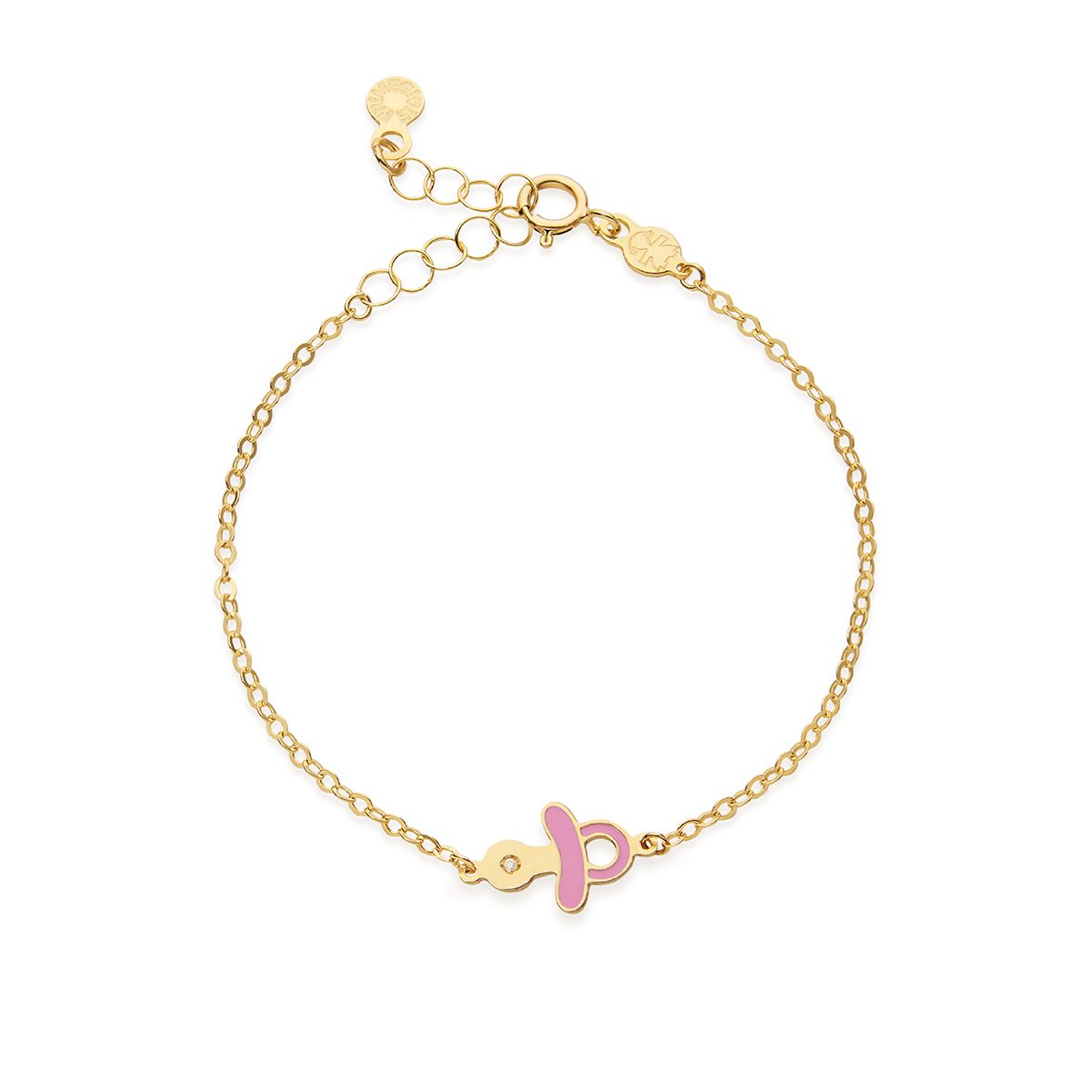 LeBebè TOYS Yellow Gold Bracelet with Ribbon and Bow PMG144