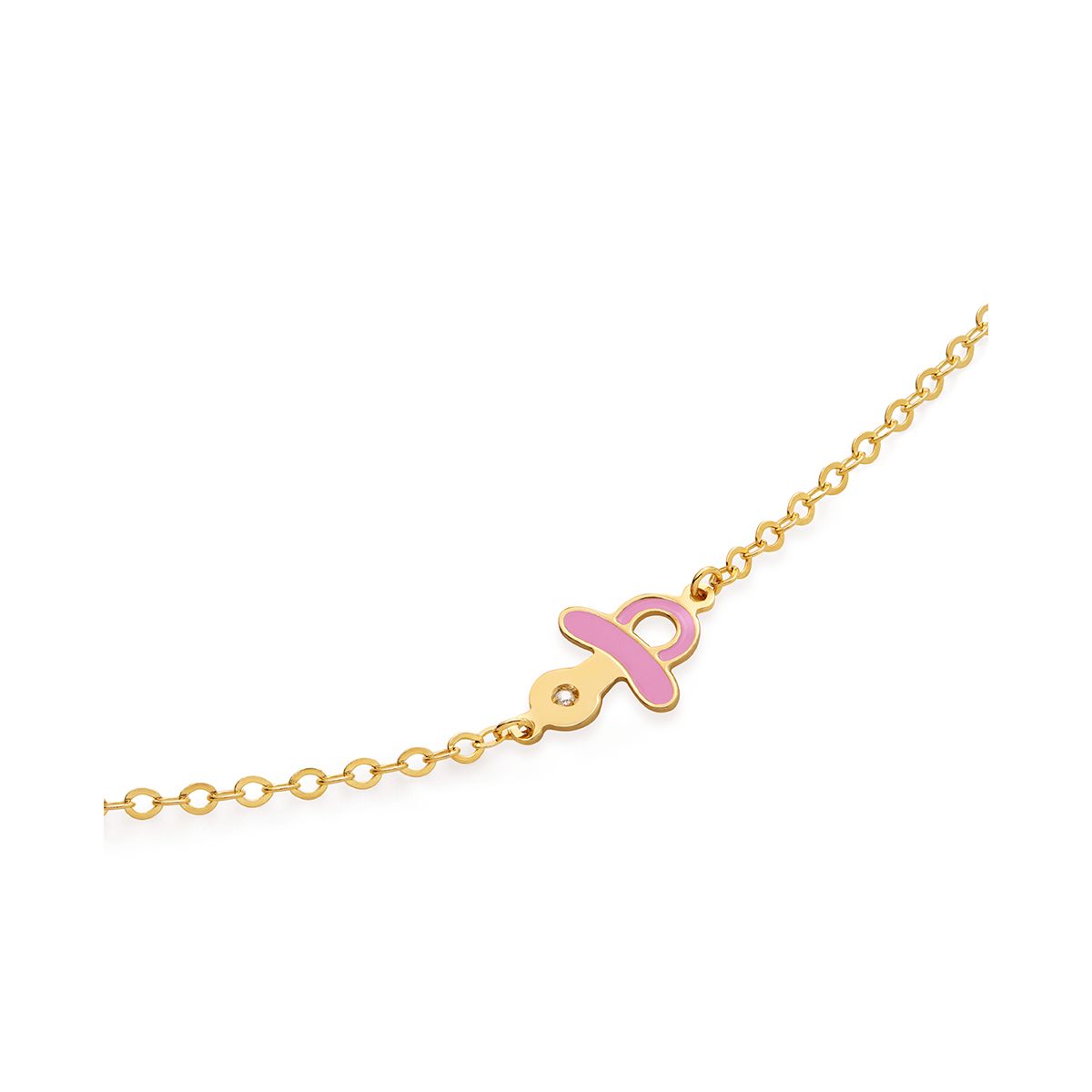 LeBebè TOYS Yellow Gold Bracelet with Ribbon and Bow PMG144