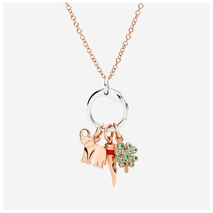 Dodo Mini Heart Necklace 9kt Rose Gold