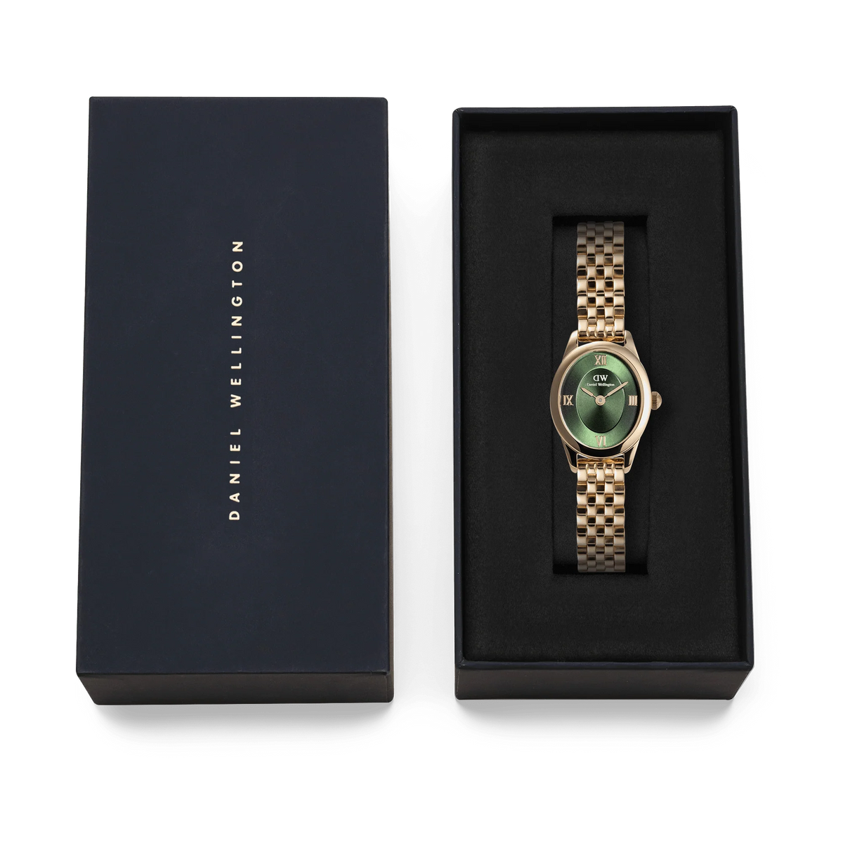 Daniel Wellington Ophelia Mini Emerald Gold