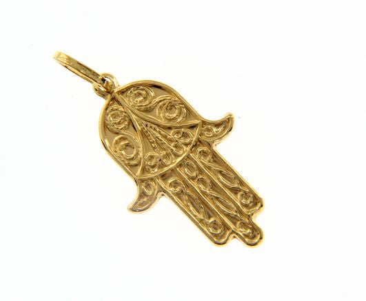 Hand Pendant in 18kt Yellow Gold