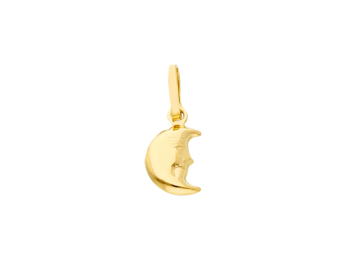 Moon Pendant in 18kt Yellow Gold