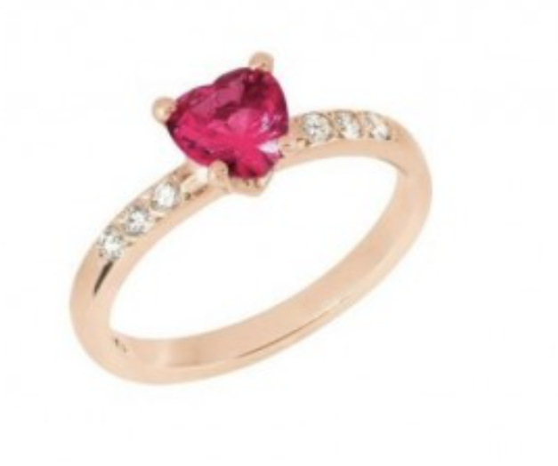 Dodo Anello Cuore 100% amore con diamanti