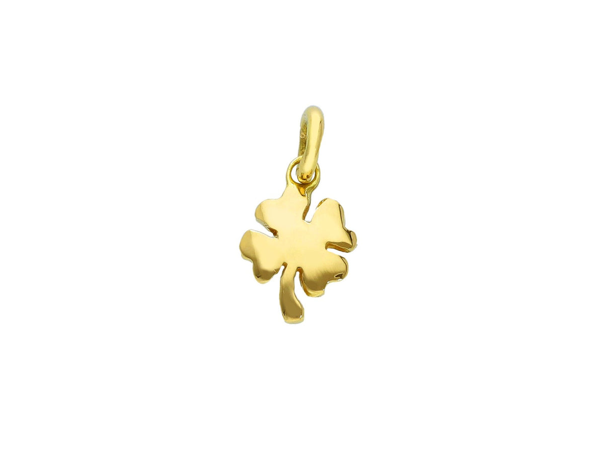 Four-leaf clover pendant in 18kt yellow gold