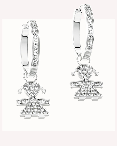 le bebè white gold earrings LBB059