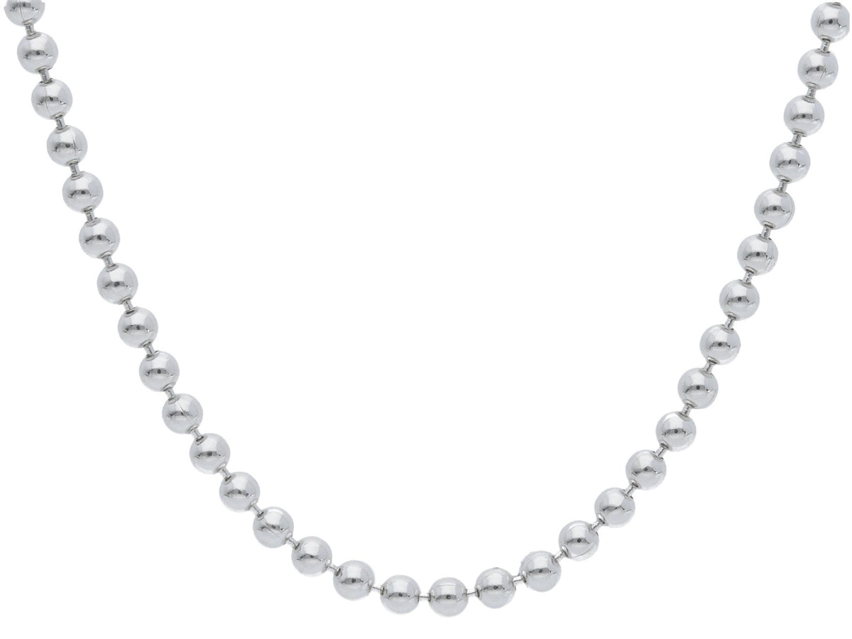 Maiocchi Silver Silver Ball Chain 70 cm