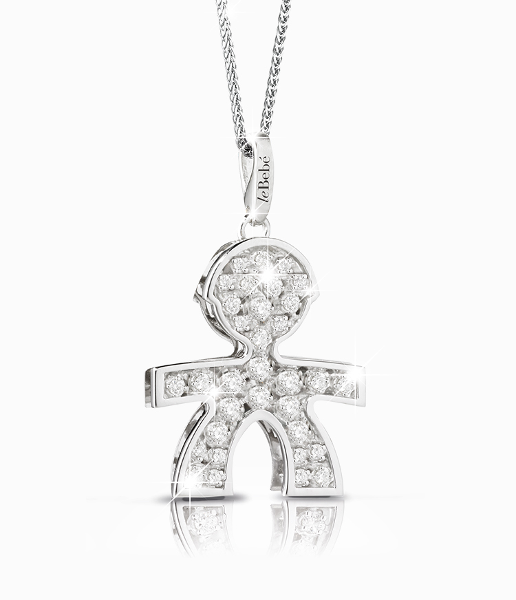 the large pavé babies LBB100-M