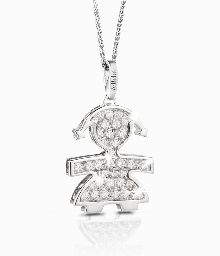 the large pavè babies LBB100-F