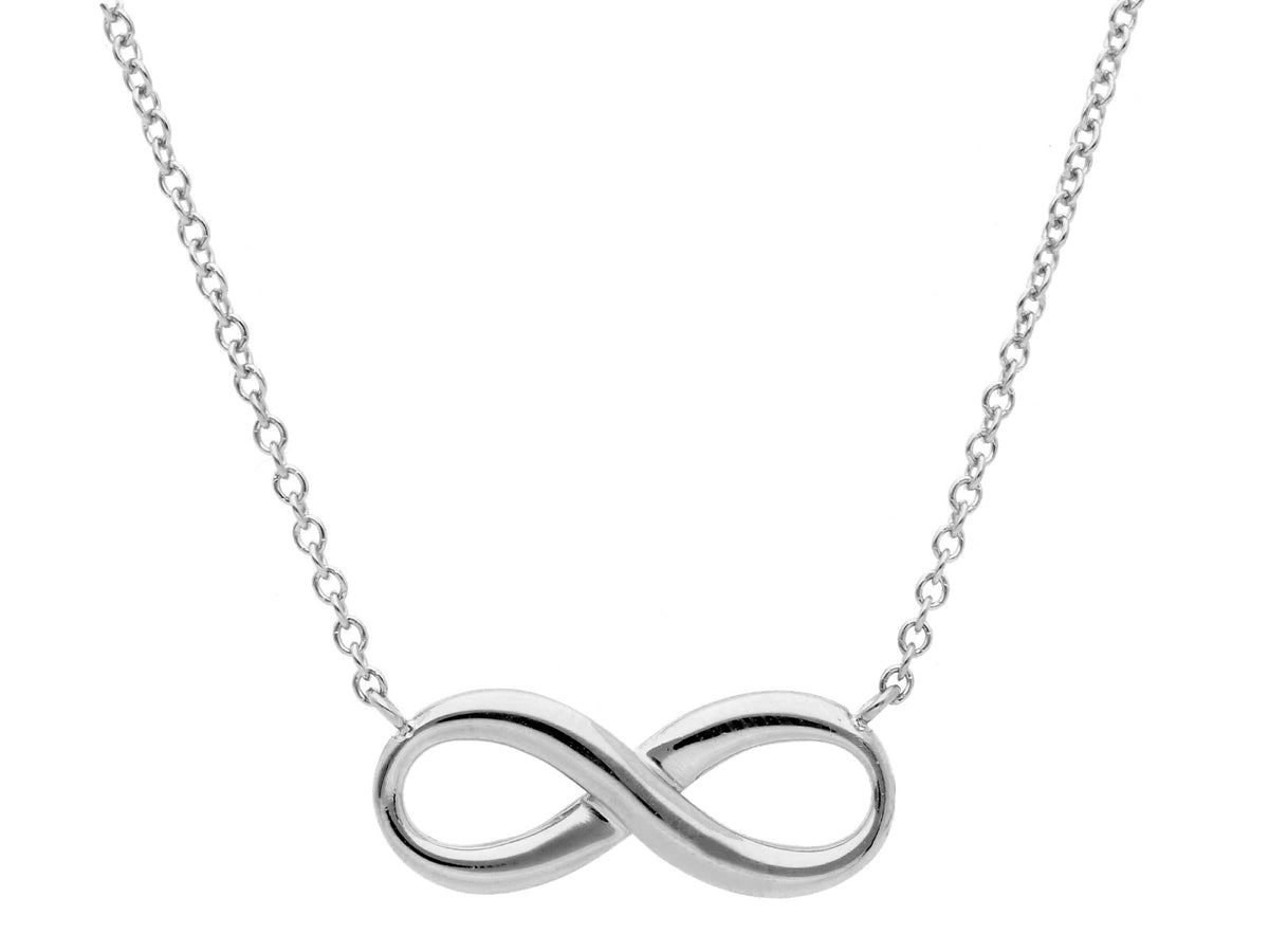 Infinity Necklace in 18kt White Gold