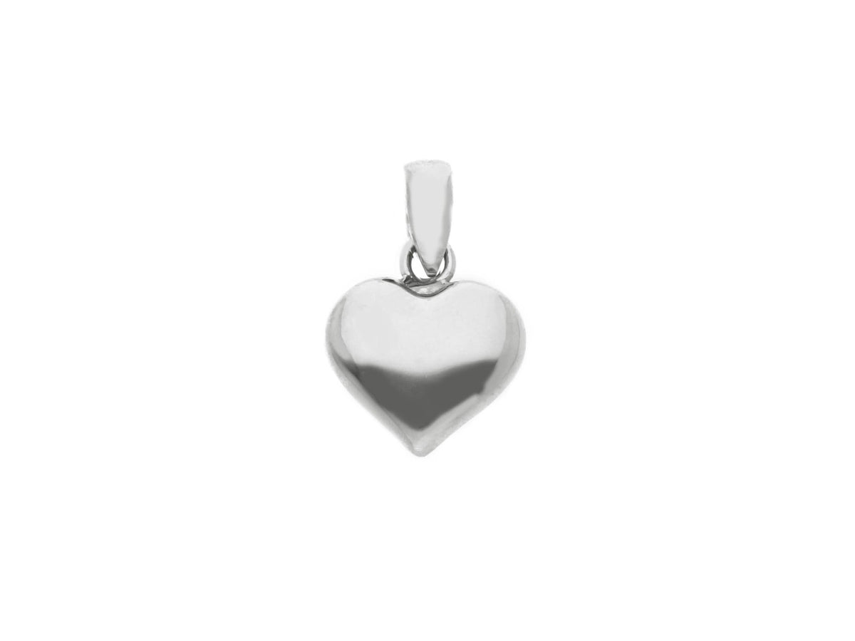 Heart Pendant in 18kt White Gold
