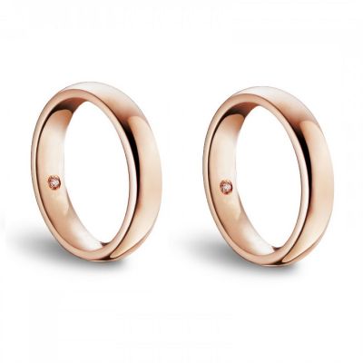 Damiani Fedi Nuziali VEROAMORE in Oro Rosa 4,5 mm