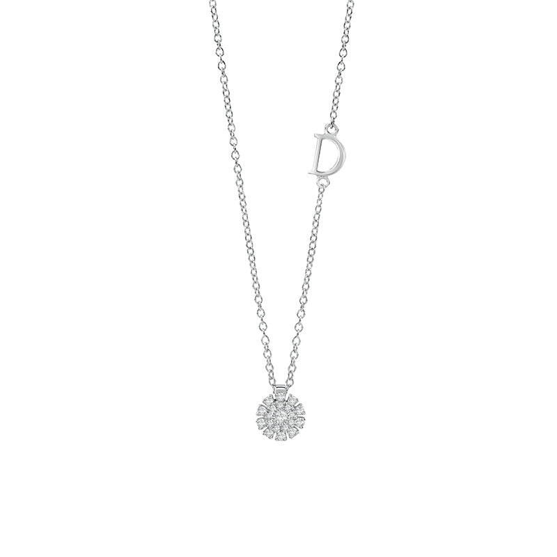 Damiani Margherita Necklace in White Gold and Diamonds
