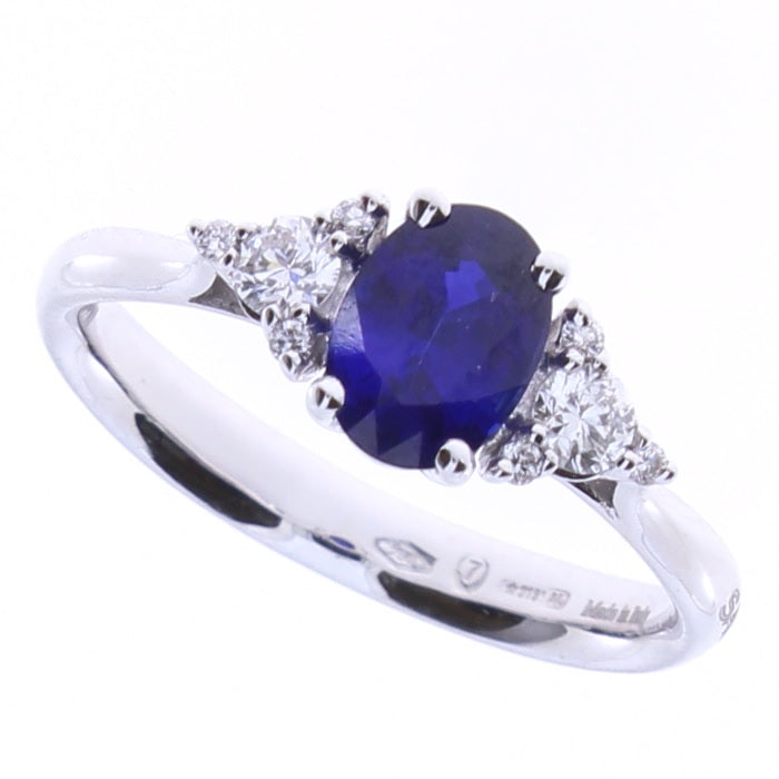 Salvini Diamond and Sapphire Ring 1.00 ct