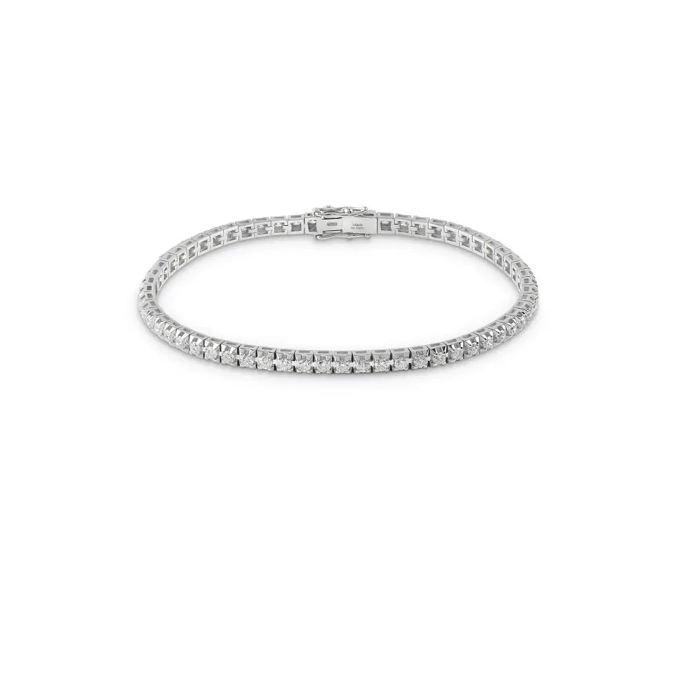 Salvini Bracciale Tennis Battito Oro Bianco e Diamanti ct 3,00