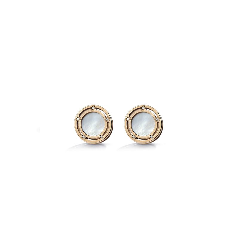 Damiani Orecchini D.Side in Oro Rosa Madreperla e Diamante