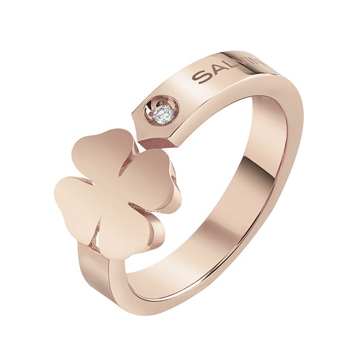 Salvini I Segni Four-Leaf Clover Ring Rose Gold