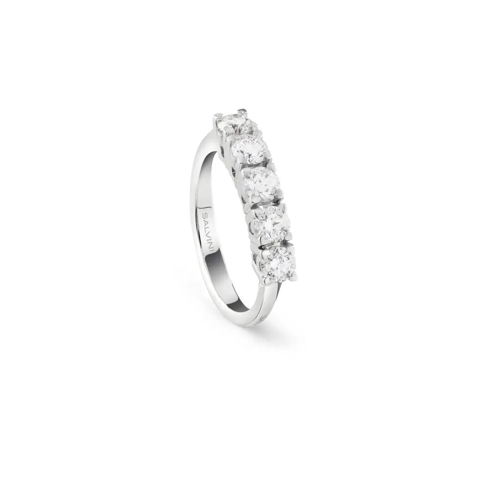 Salvini Ring in White Gold and Diamonds 1.00 ct F SI