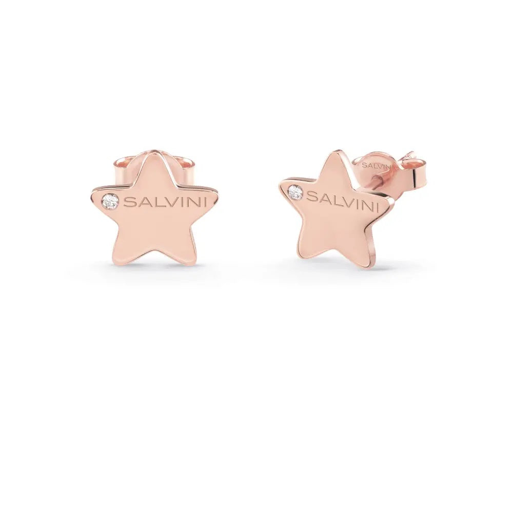 Salvini I Segni Stella earrings in 9kt rose gold