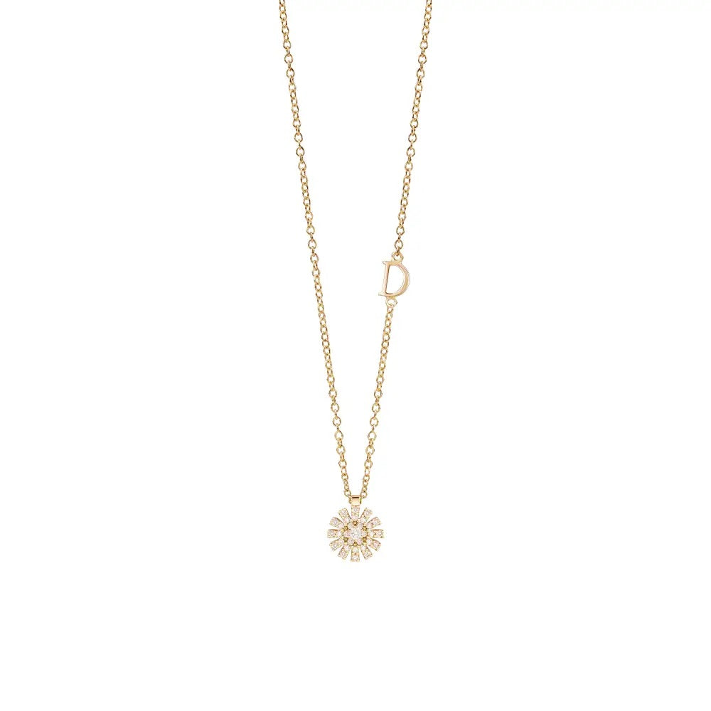 Damiani Margherita Necklace in Yellow Gold and Diamonds