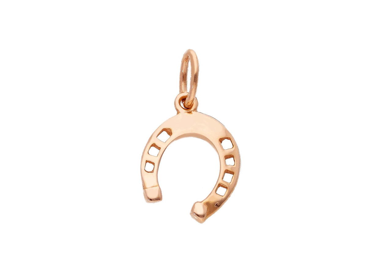 Horseshoe Pendant in 18kt Rose Gold