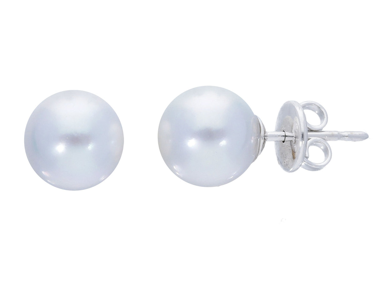 Earrings with Australian Pearls 9 x 9.5 mm
