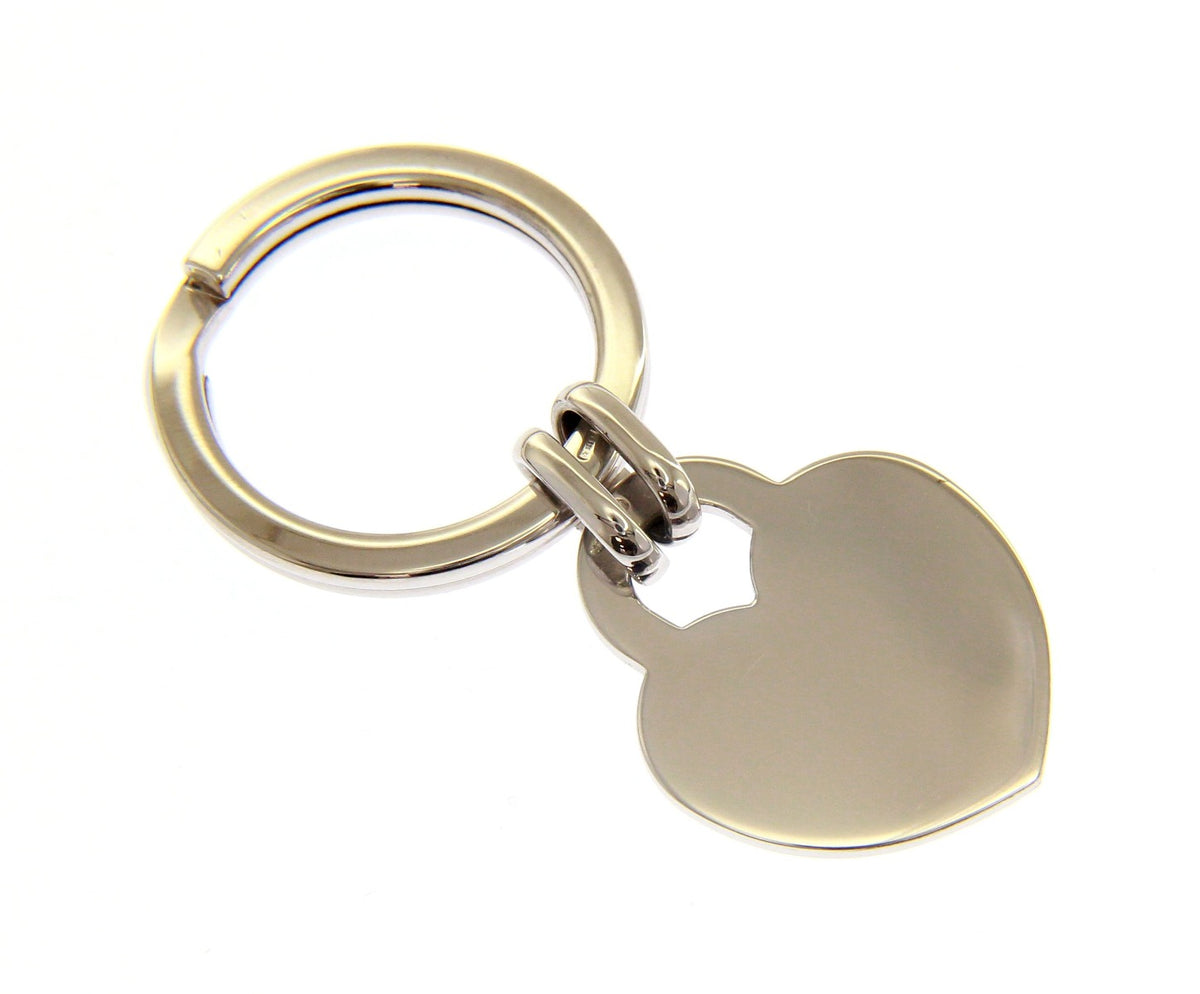 Maiocchi Silver Heart Keyring Silver