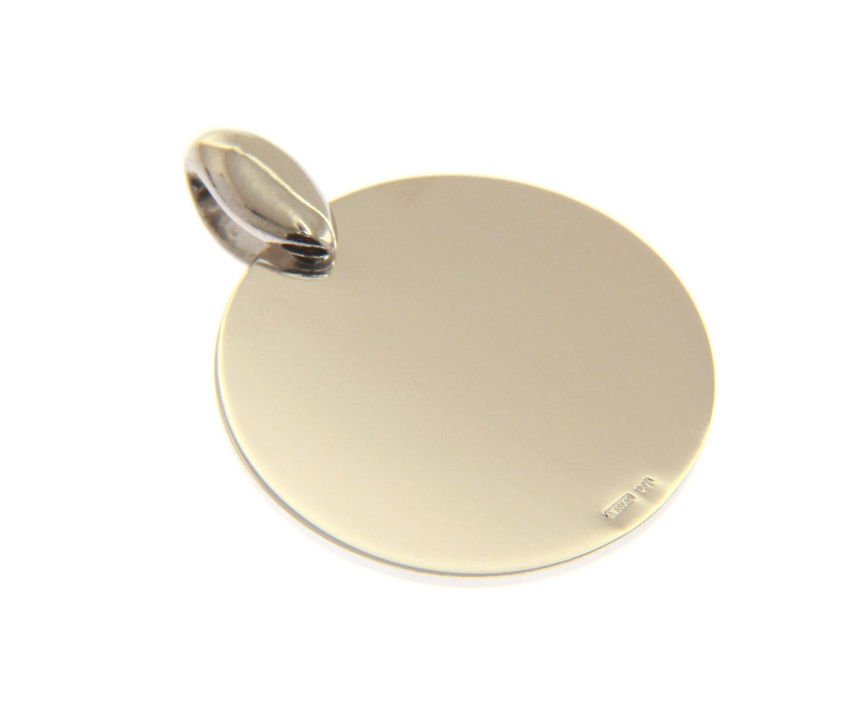 Maiocchi Silver Round Pendant 25 mm Silver