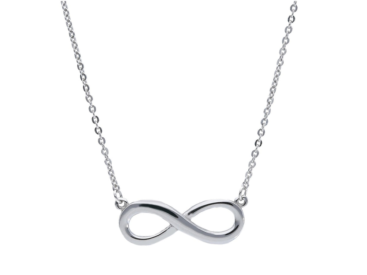 Infinity Necklace in 18kt White Gold