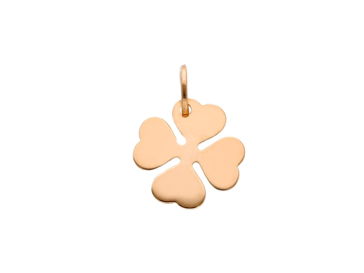 Four-leaf clover pendant in 18kt rose gold