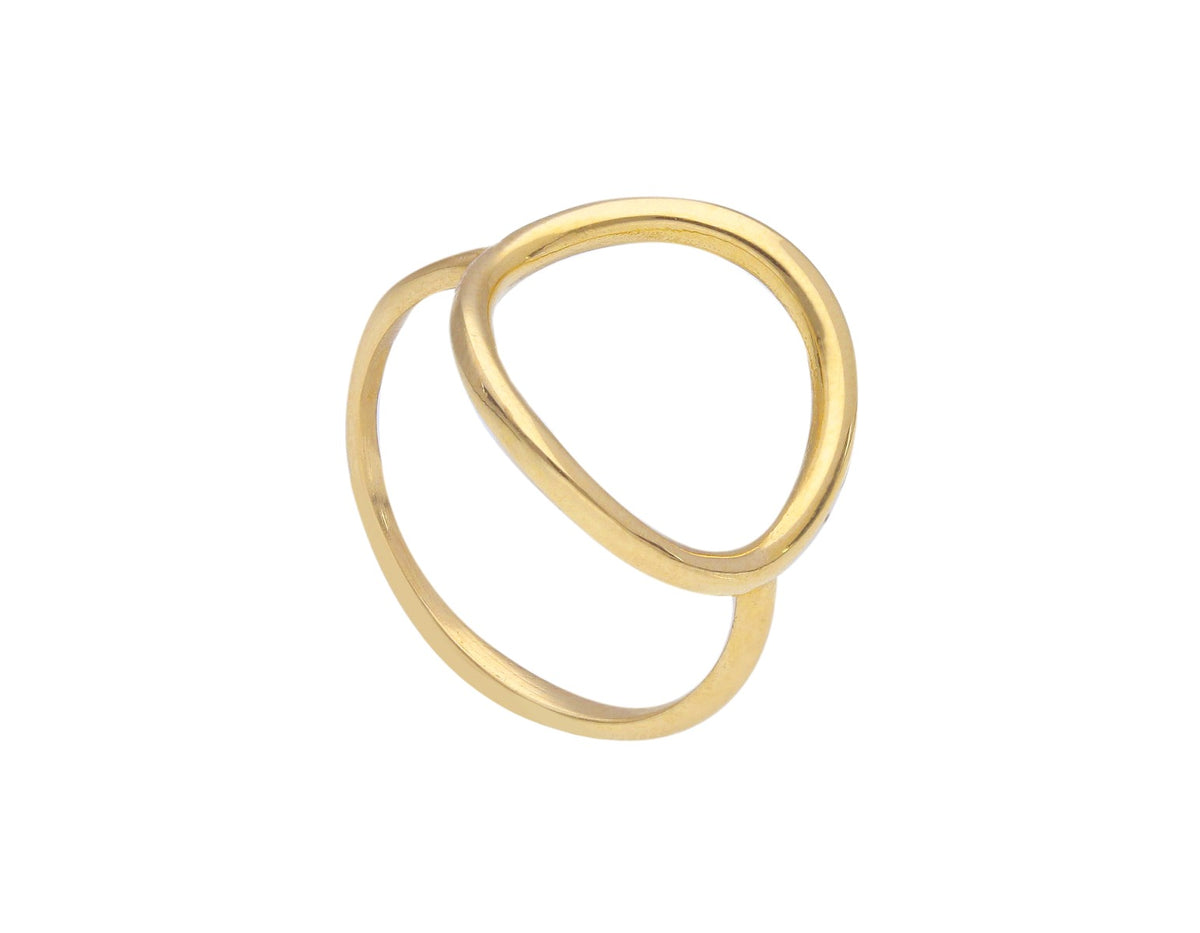 Round Ring in 18kt Yellow Gold