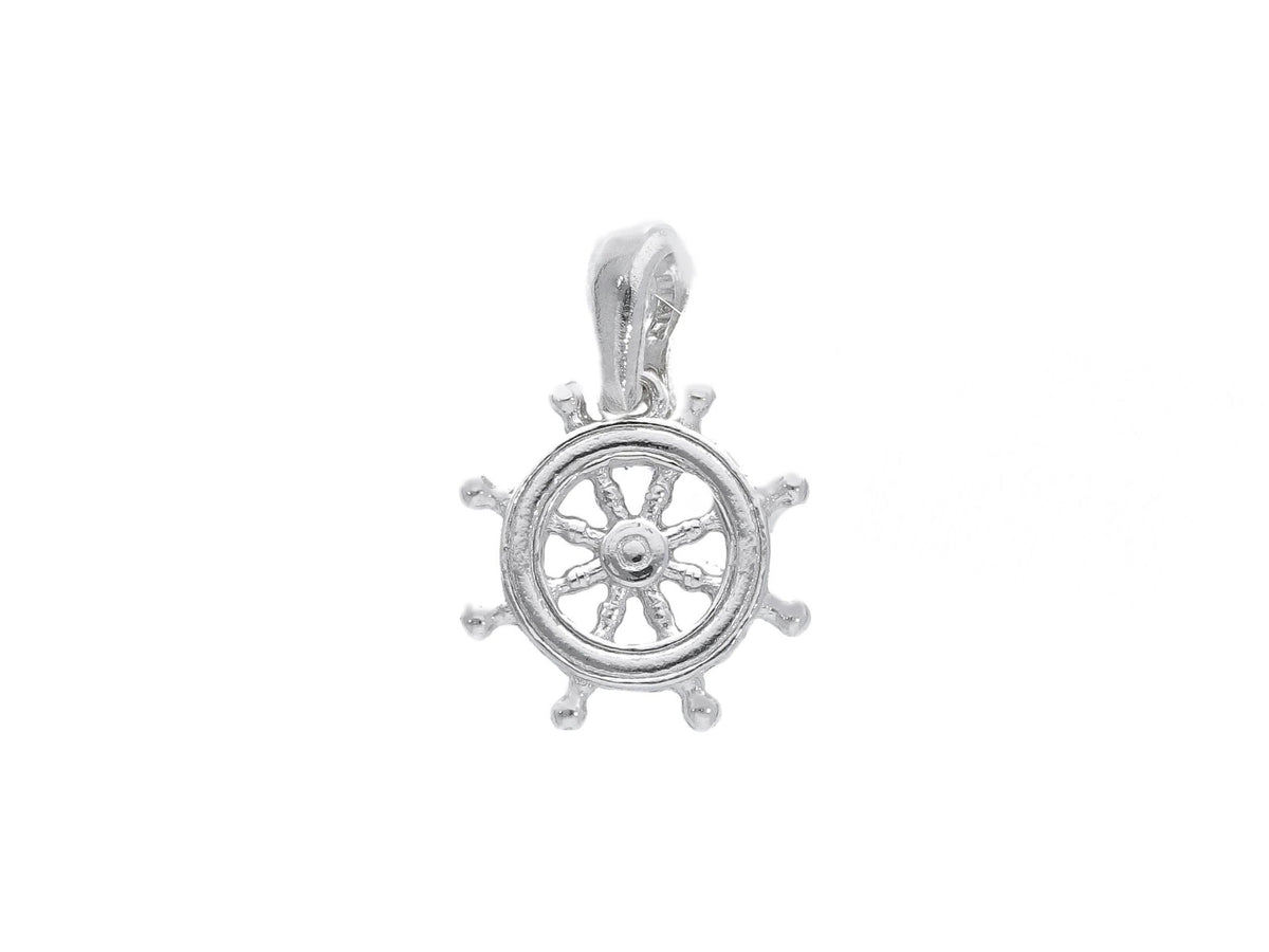 Maiocchi Silver Rudder Pendant Silver