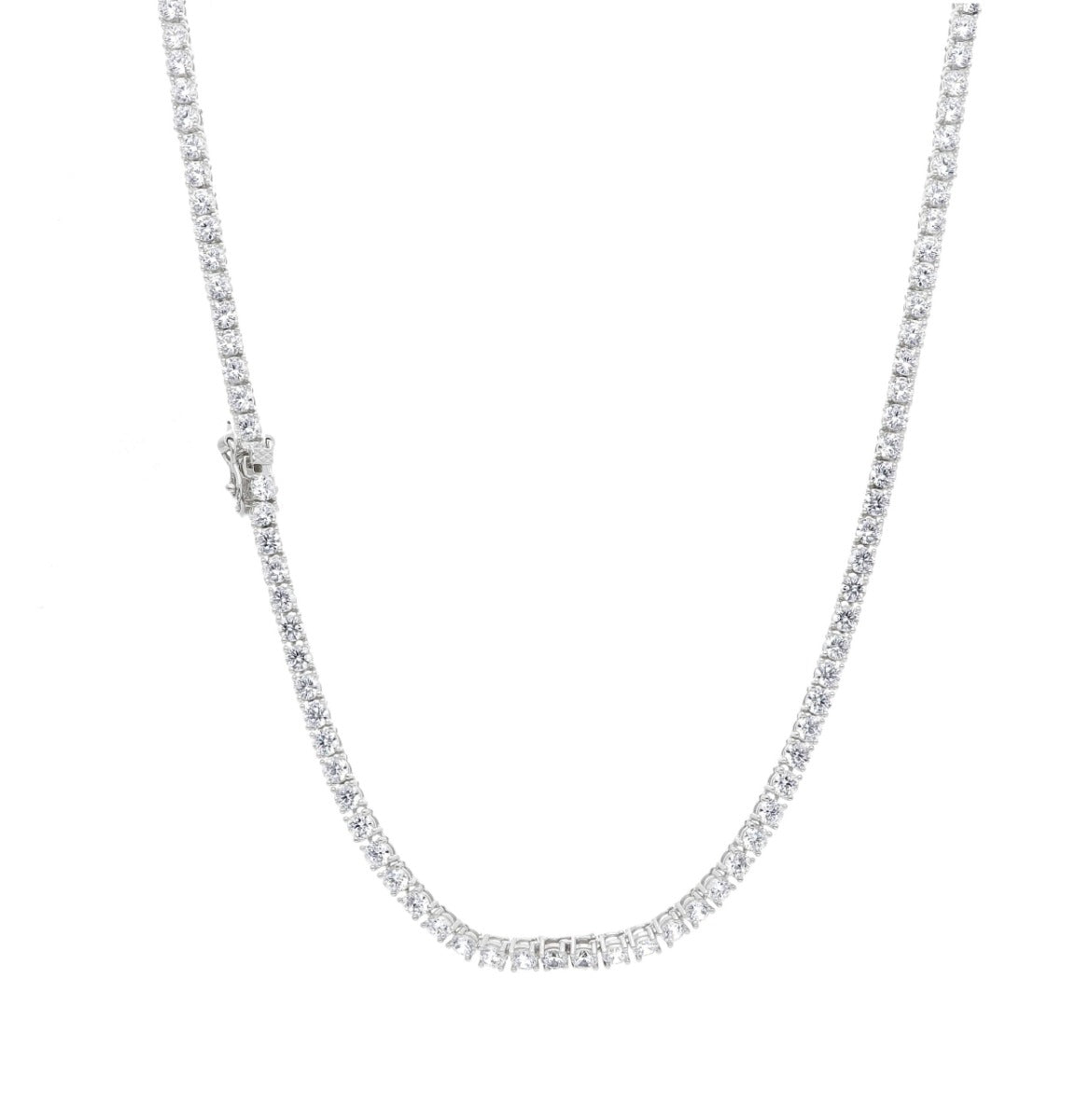 Maiocchi Silver Girocollo Tennis Argento e Zirconi