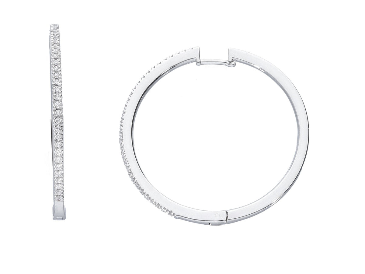 Maiocch Milano Diamond Hoop Earrings 1.05 ct