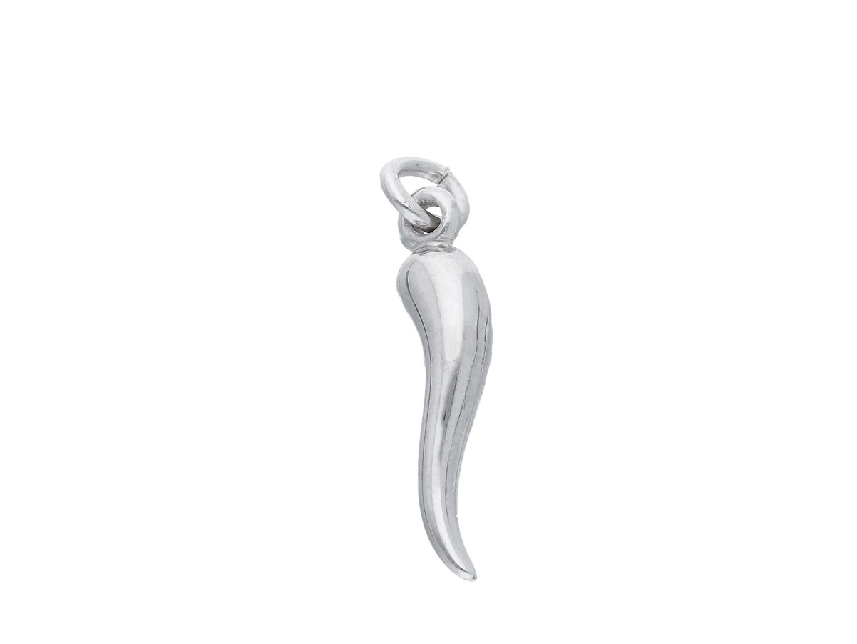 Maiocchi Silver Croissant Pendant Silver