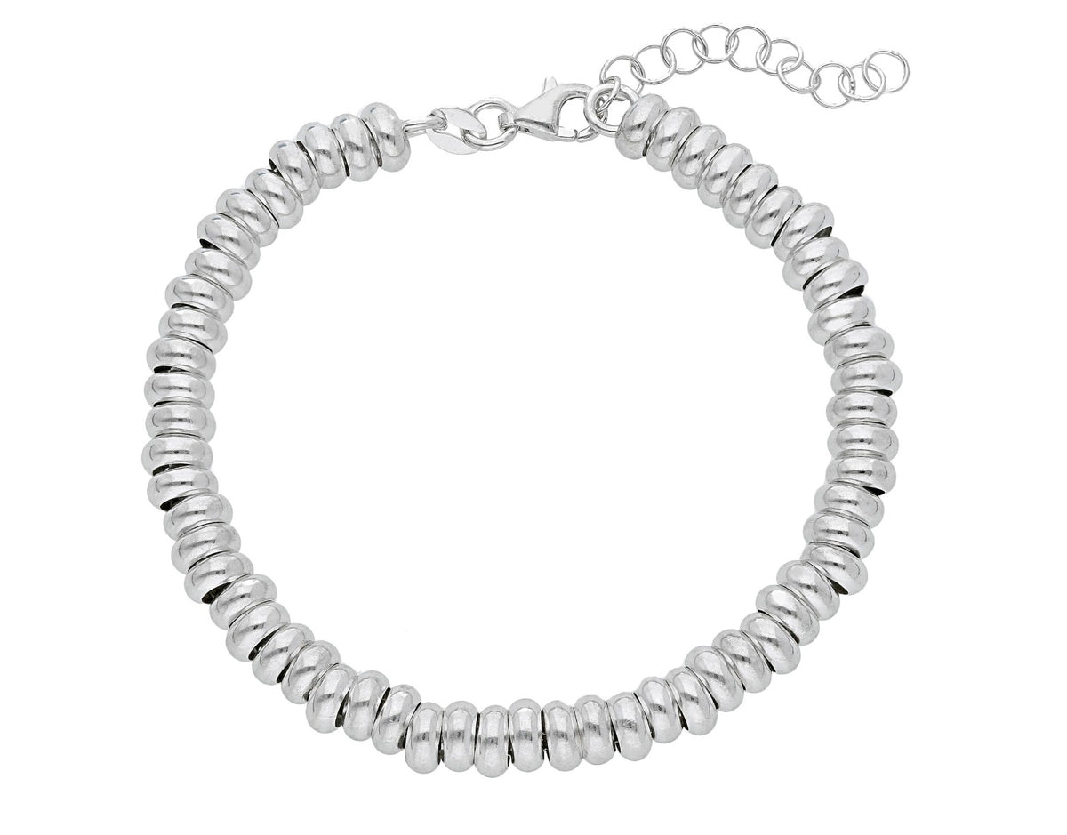 Maiocchi Silver Rondelle Silver Bracelet