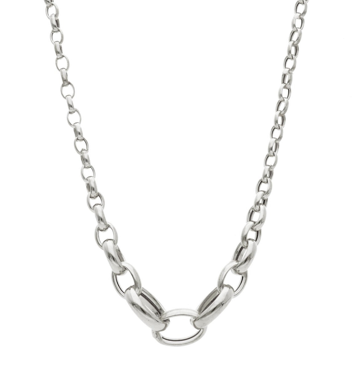 Maiocchi Silver Mesh Necklace in Silver