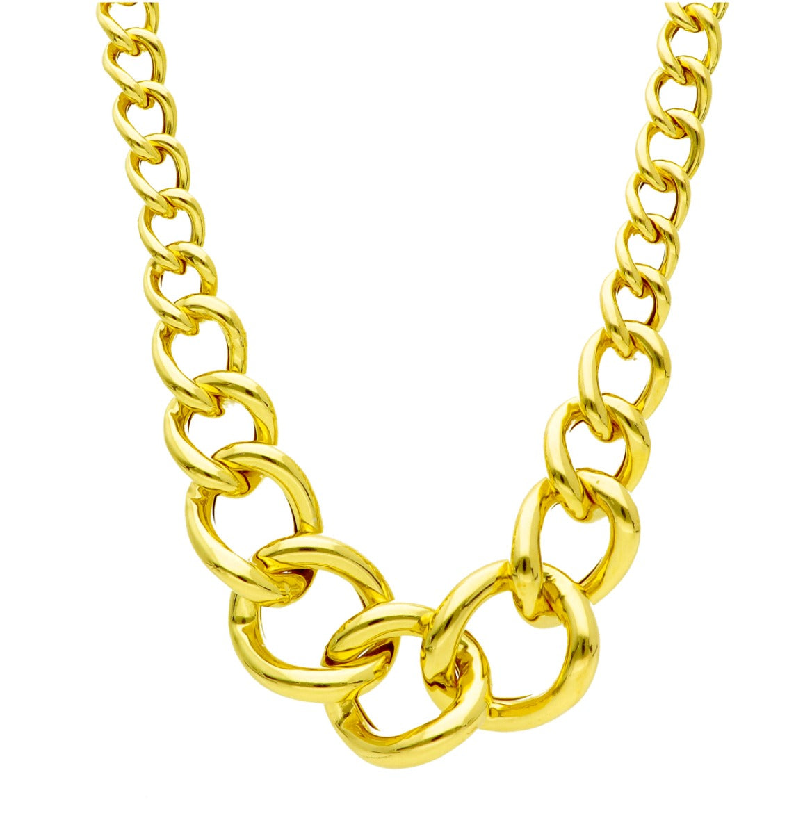 Maiocchi Silver Collana Argento Dorato Groumette Scalare