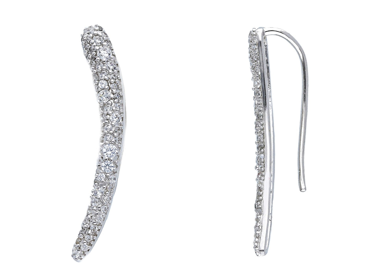 Maiocchi Silver Earrings Silver and Zircons