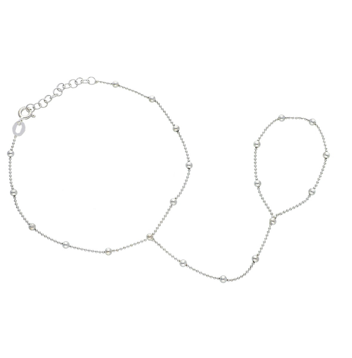 Maiocchi Silver Bracelet with Silver Ring