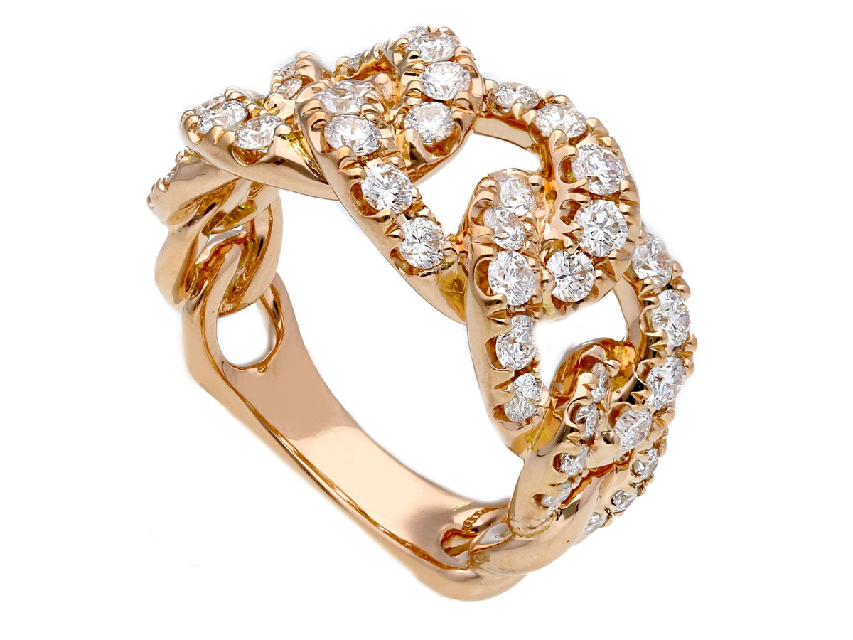 Maiocchi Milano Grumette Ring in Rose Gold and Diamonds